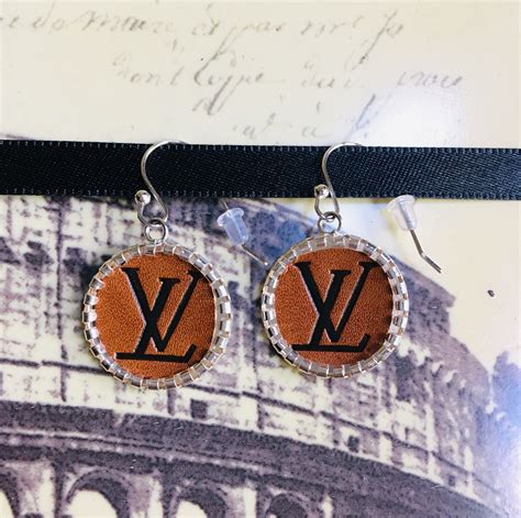 mens lv earrings|upcycled lv earrings.